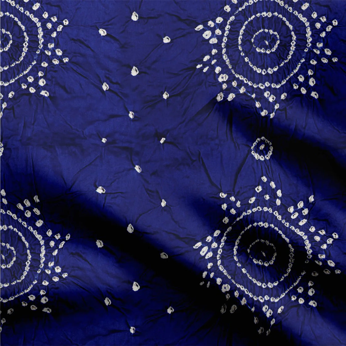 Royal blue bandhani