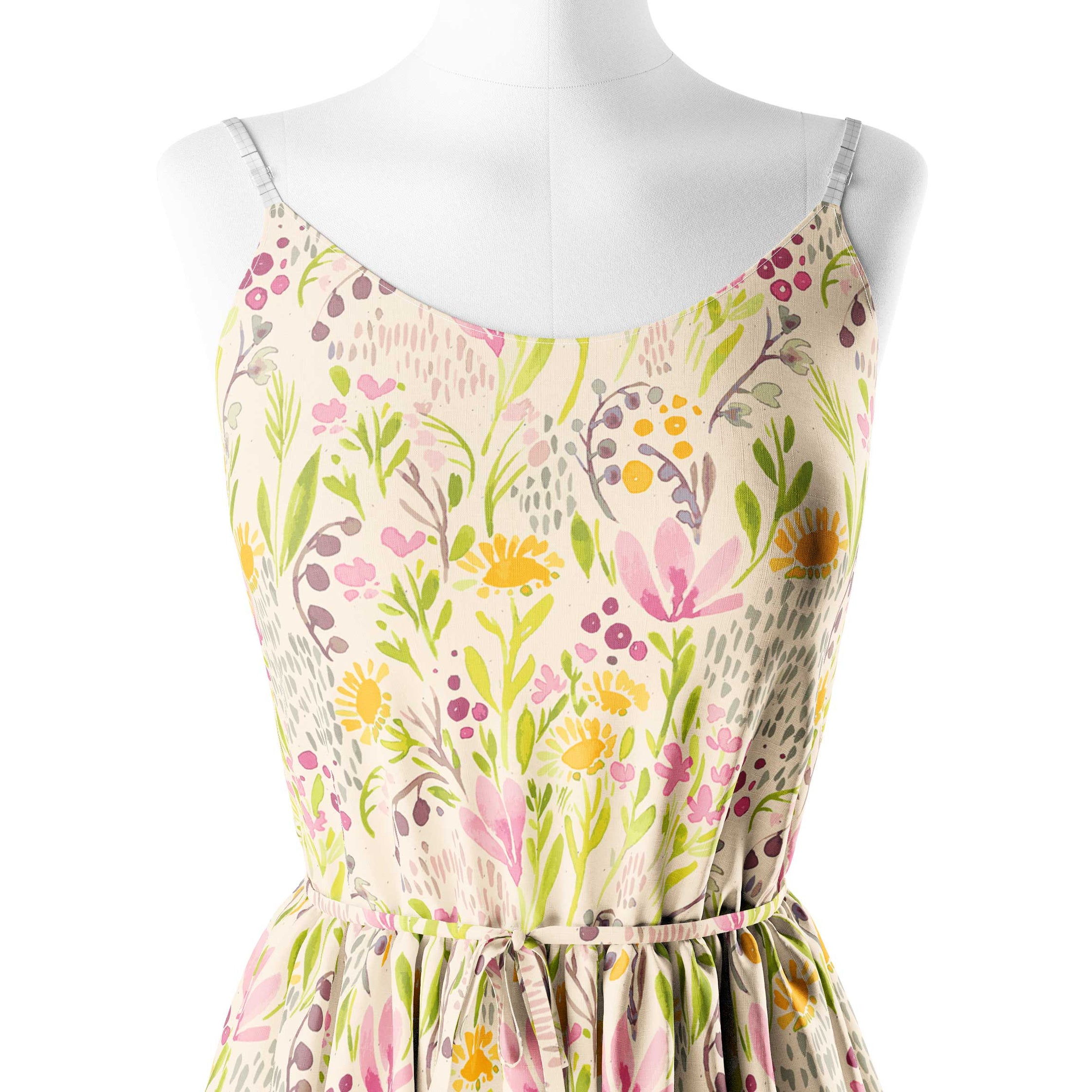 Water colour floral allover Print Fabric