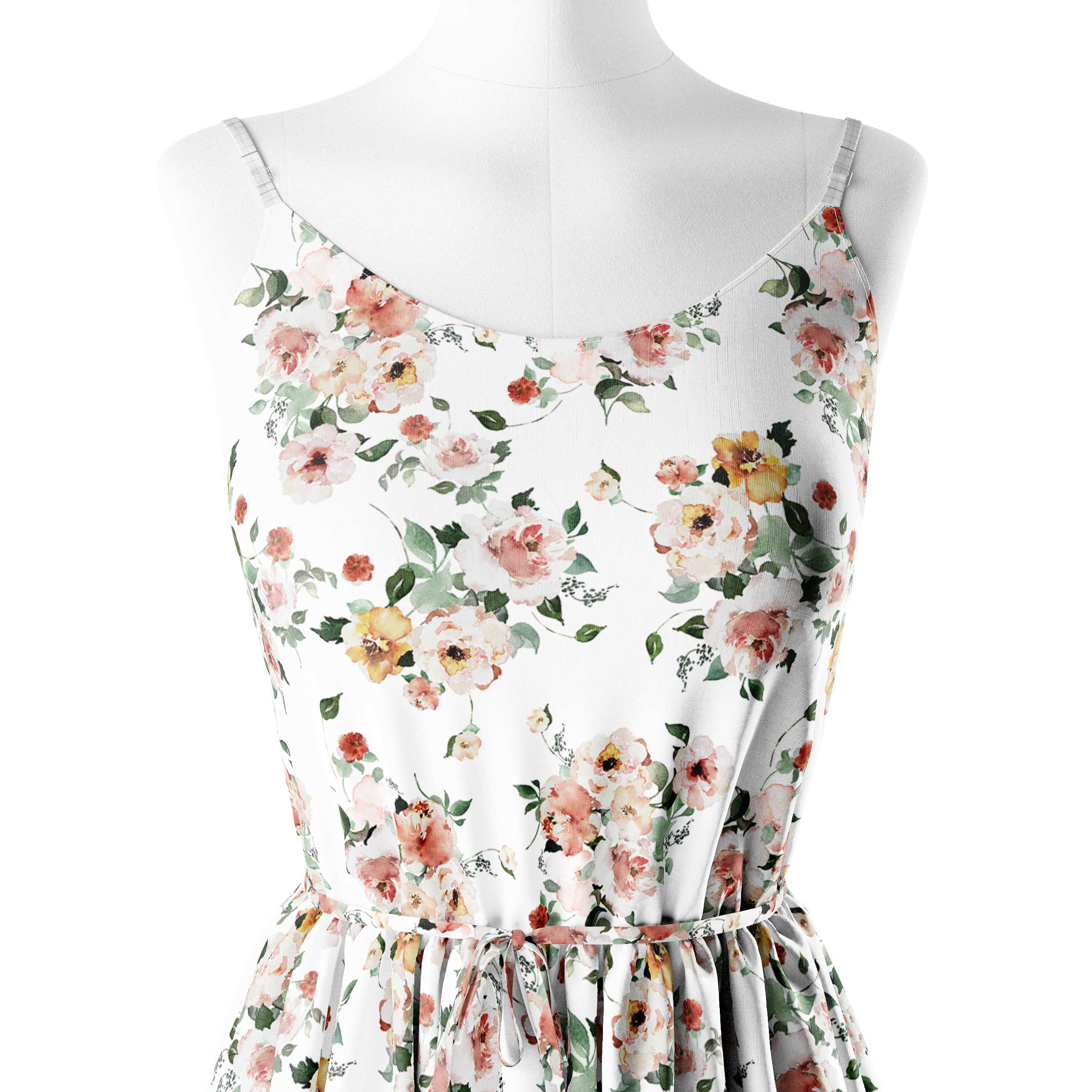 January Blooms Print Fabric