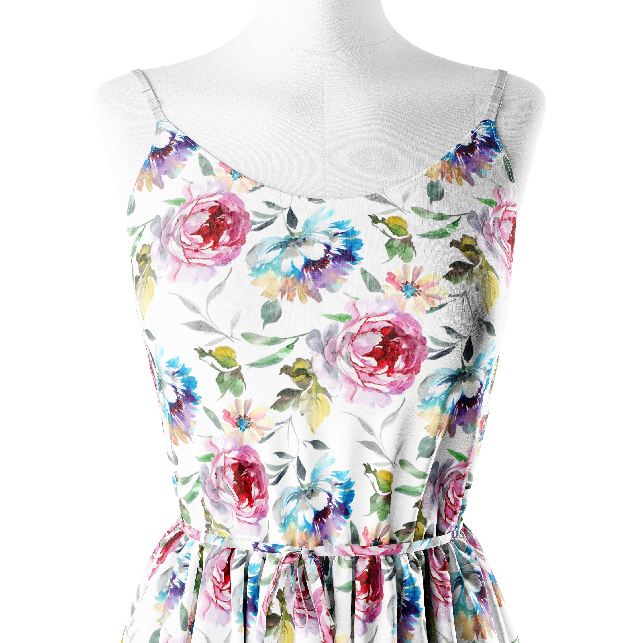 Poetic Rose Print Fabric