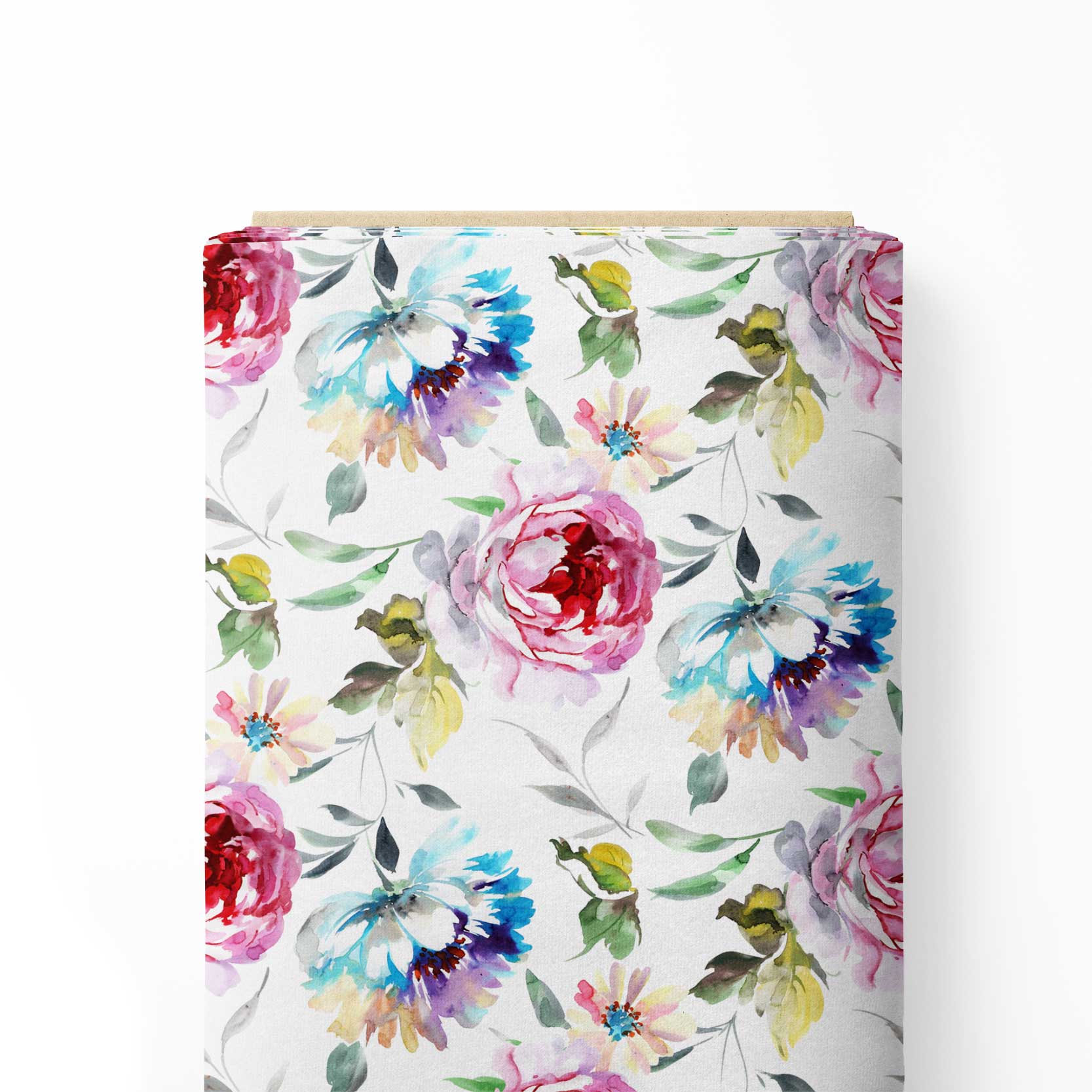 Poetic Rose Print Fabric