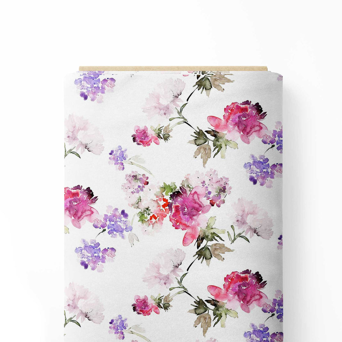 Purple Calluna Print Fabric