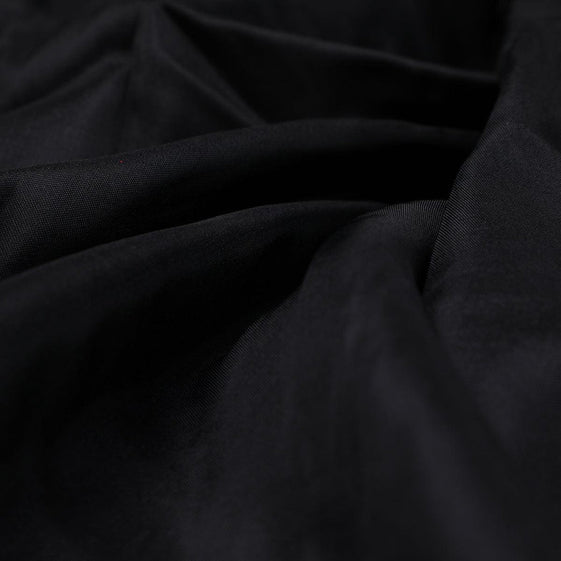 Black Colour Upada Silk Plain Dyed Fabric