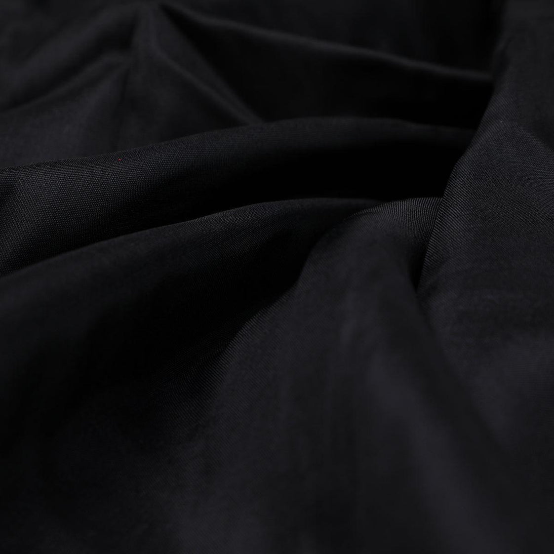 Black Colour Upada Silk Plain Dyed Fabric
