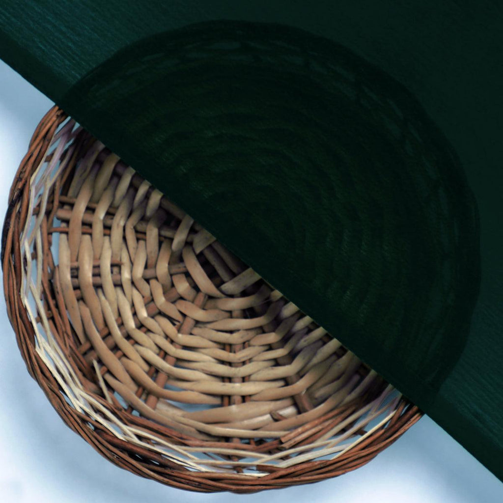 Green Colour Pure Chinon Plain Dyed Fabric