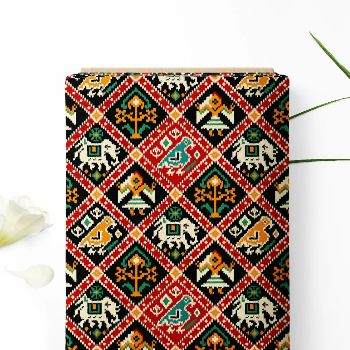 लाल रोम्बस पटोला