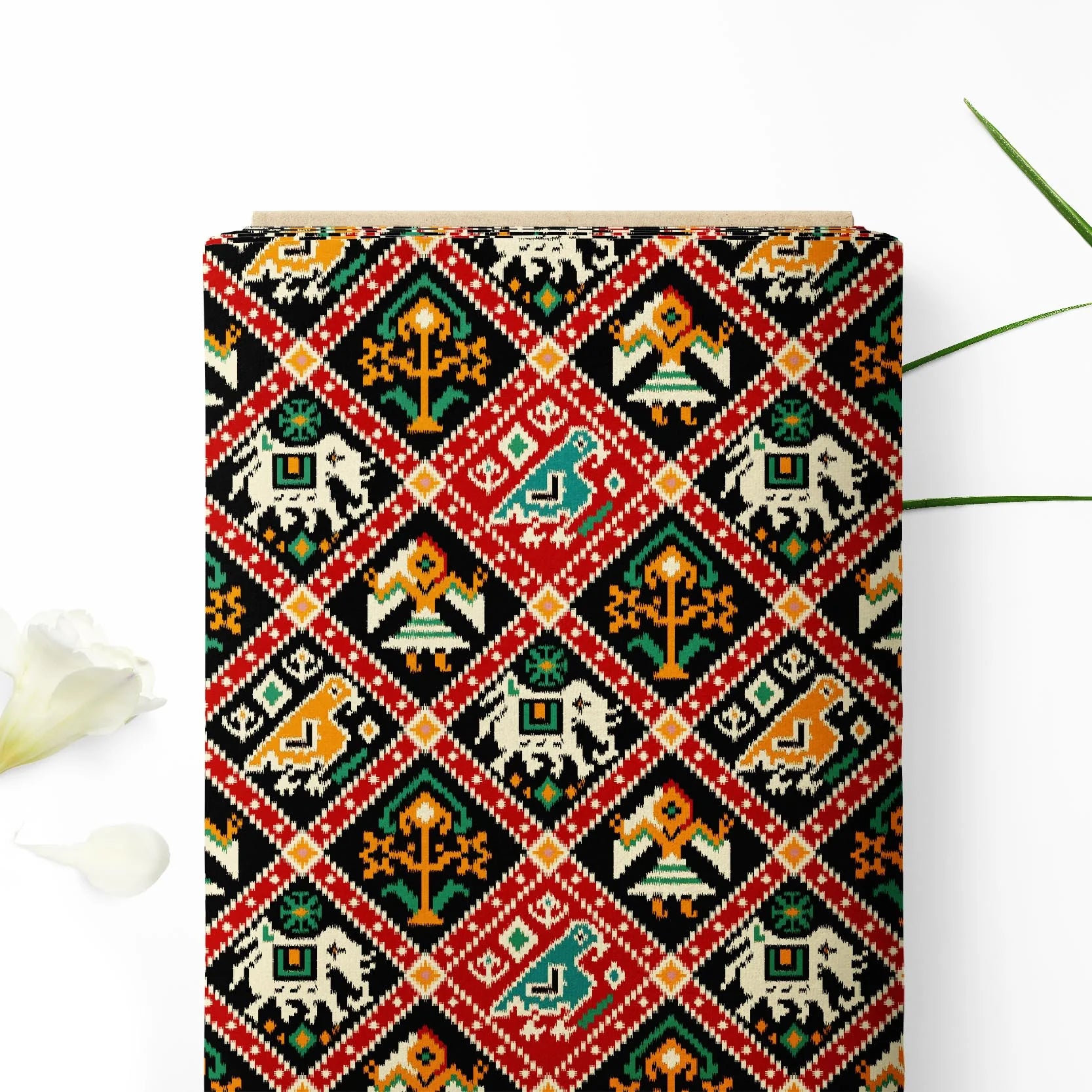 लाल रोम्बस पटोला