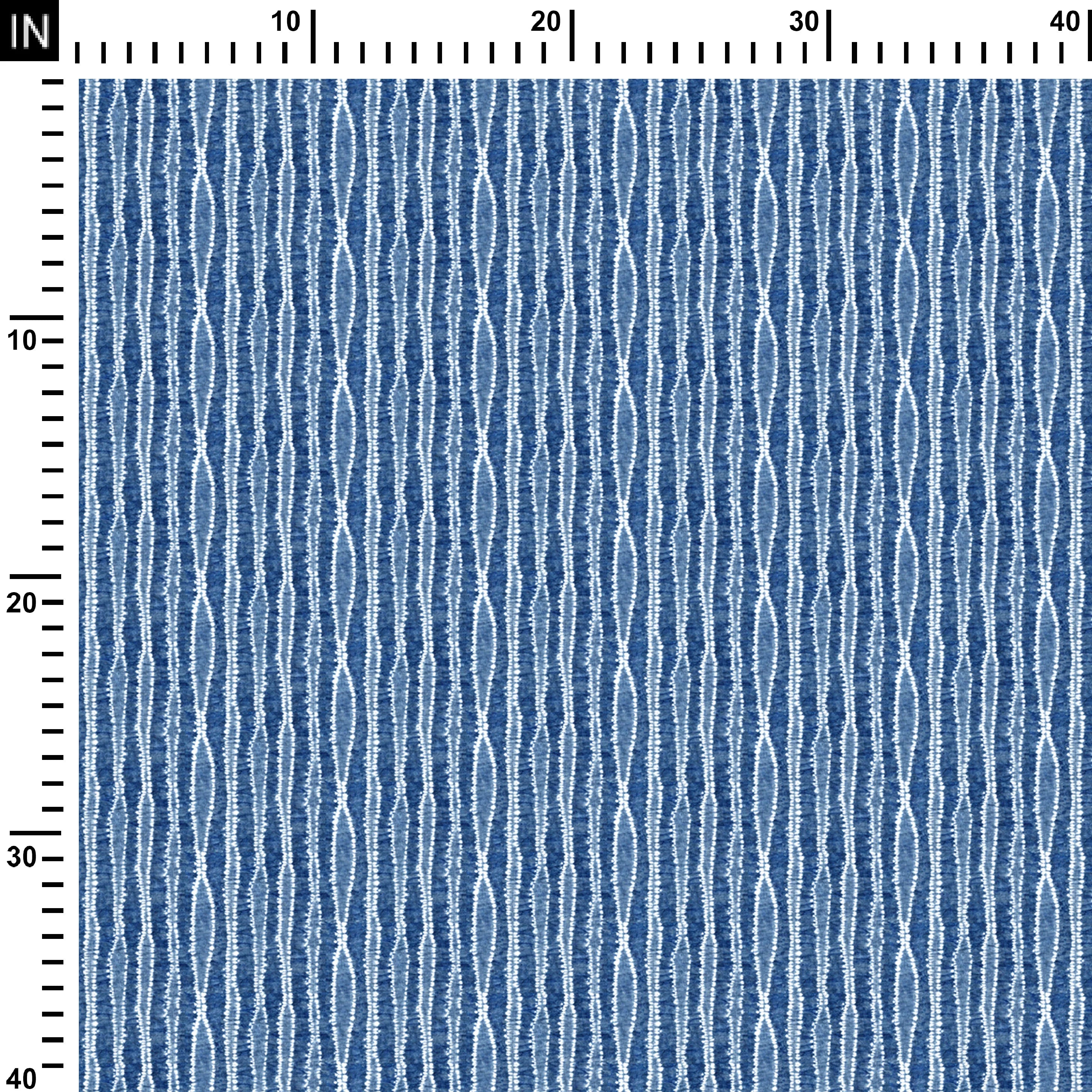 Tie dye stripe indigo