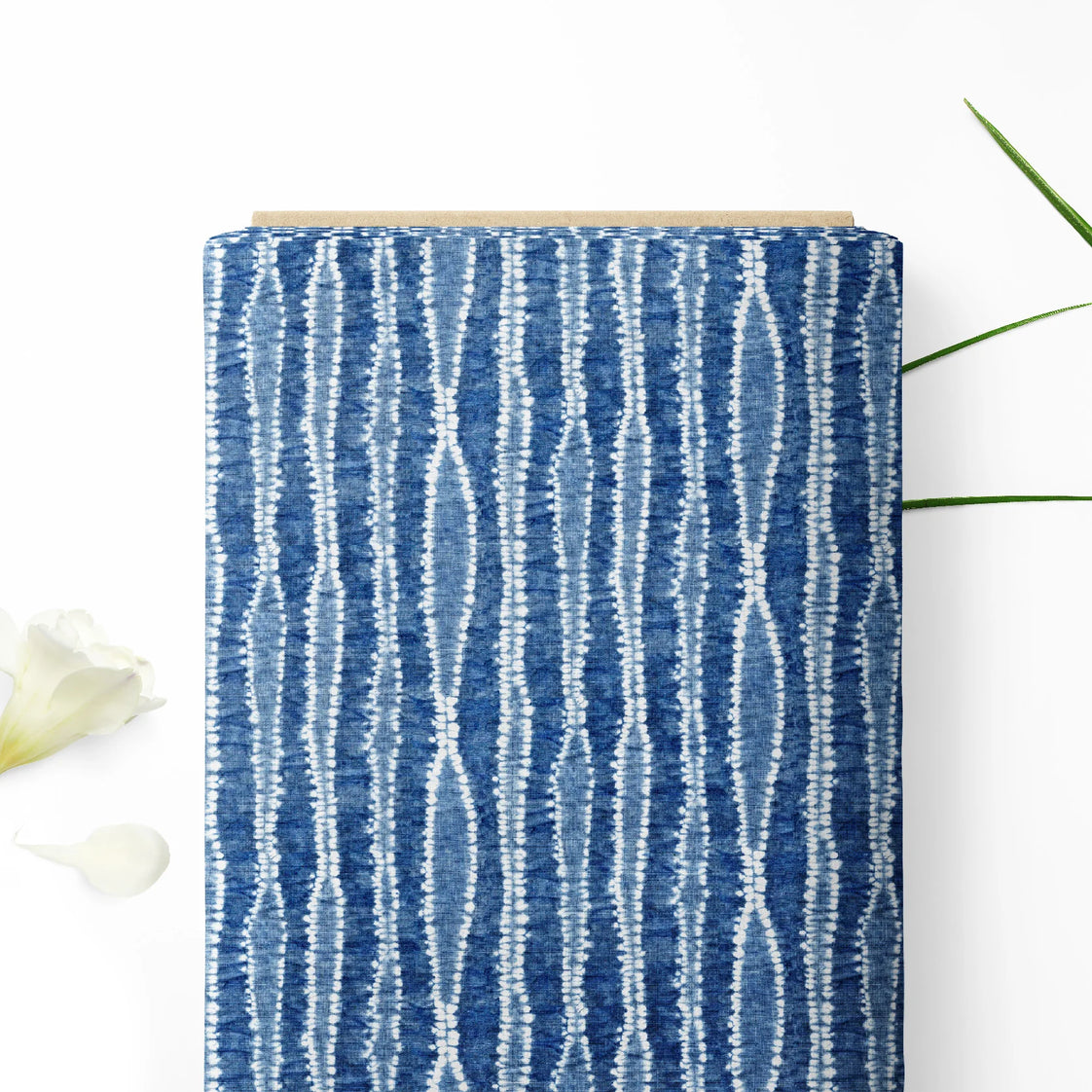 Tie dye stripe indigo