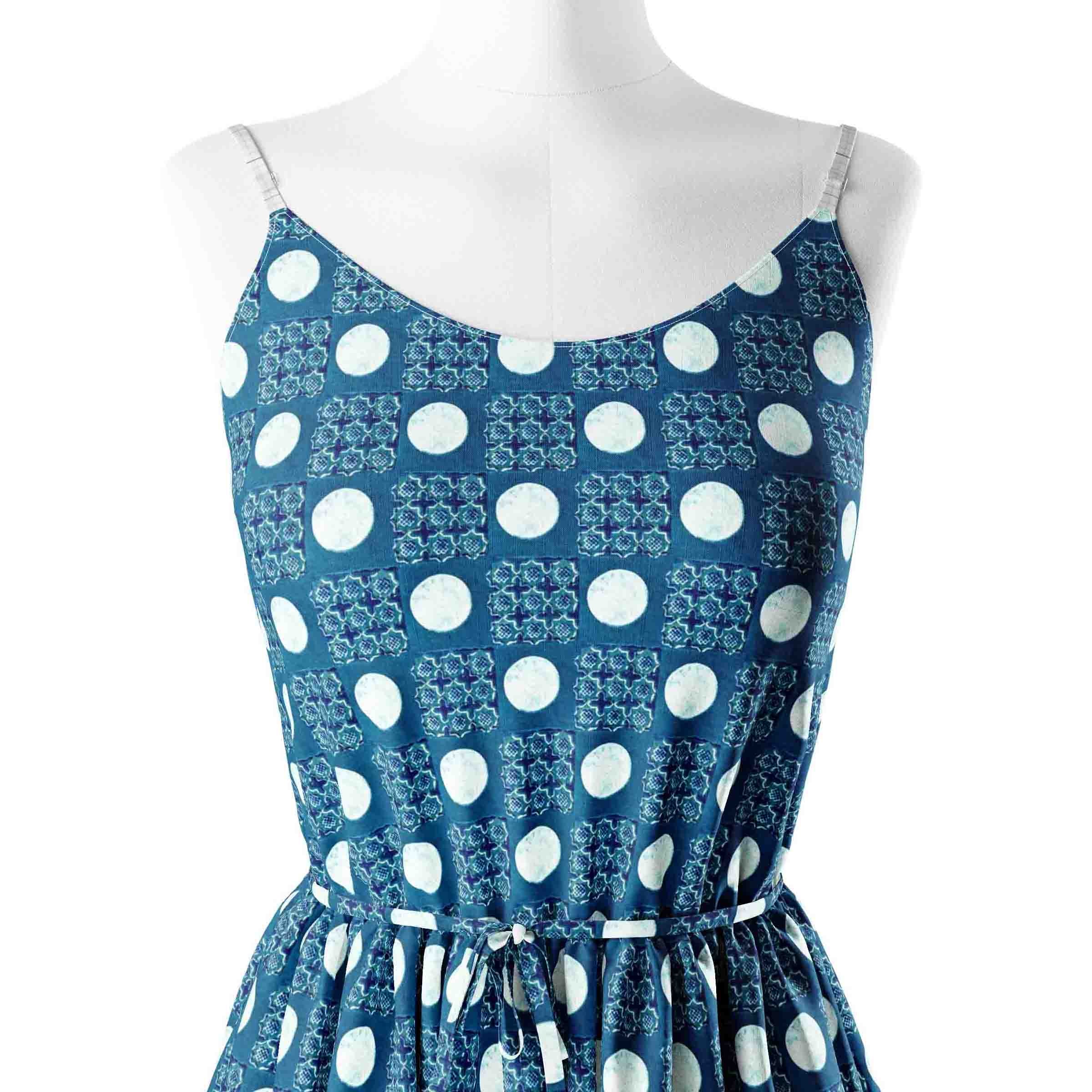 Circle and square indigo