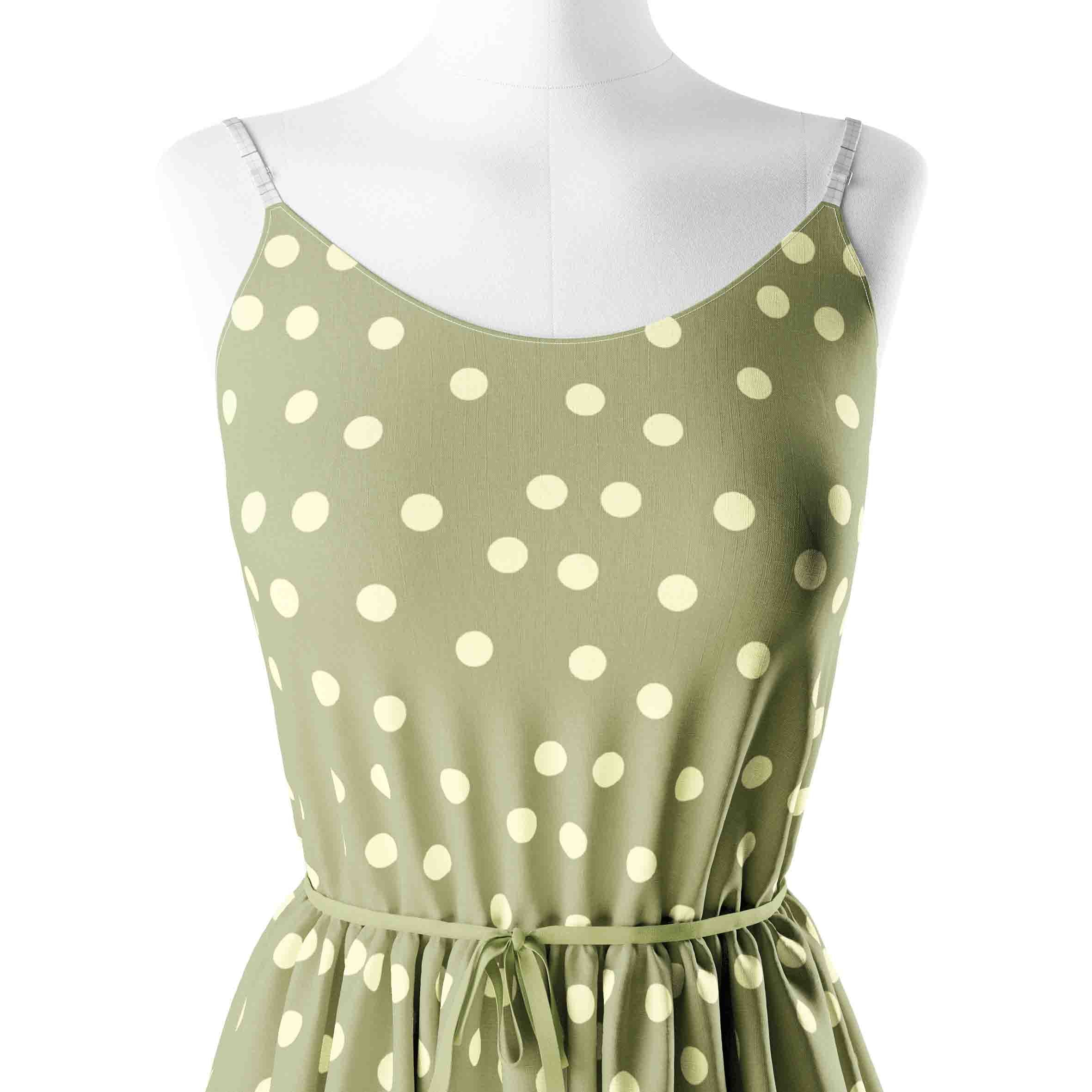 Creamy dot pristine green