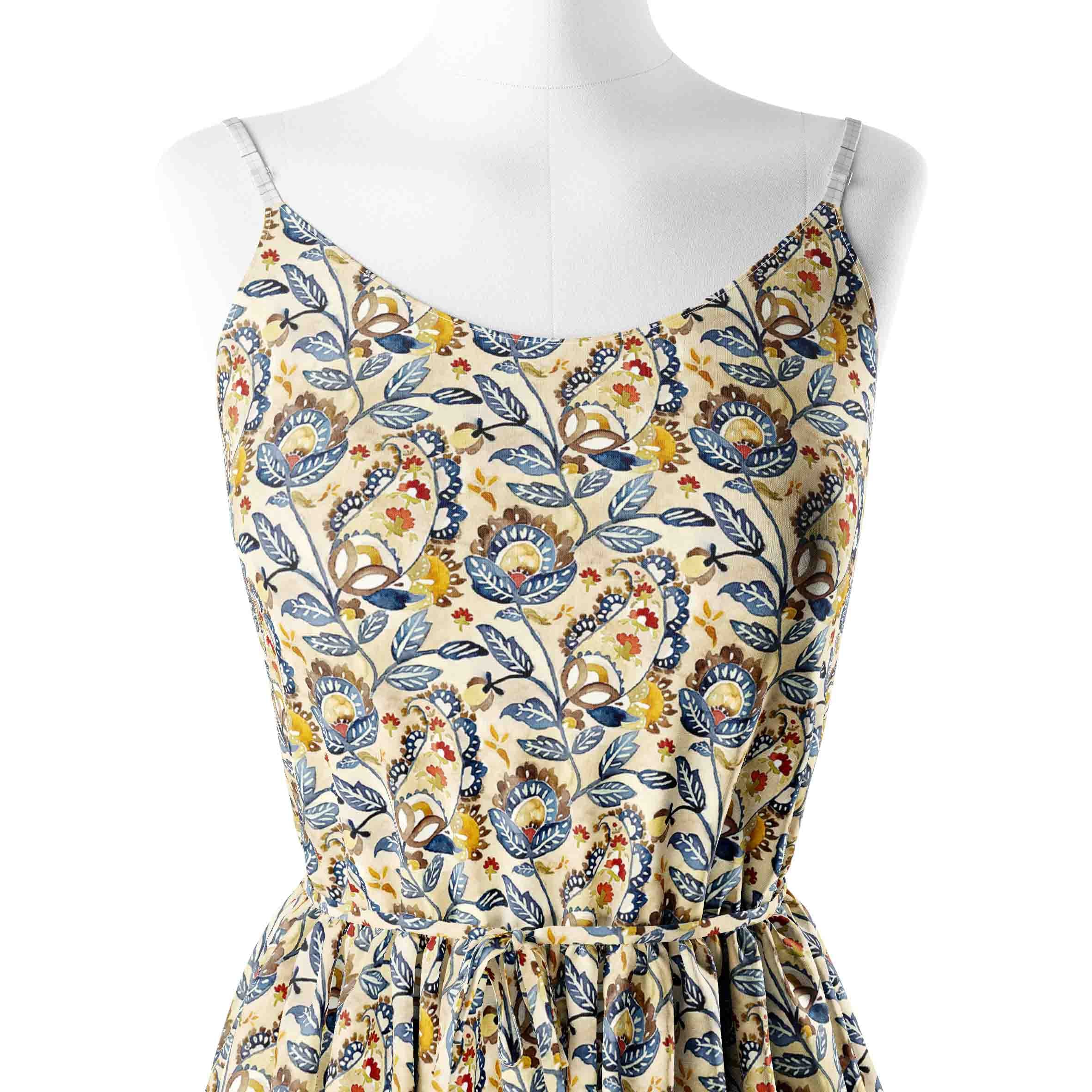 Blue Paint Kalamkari