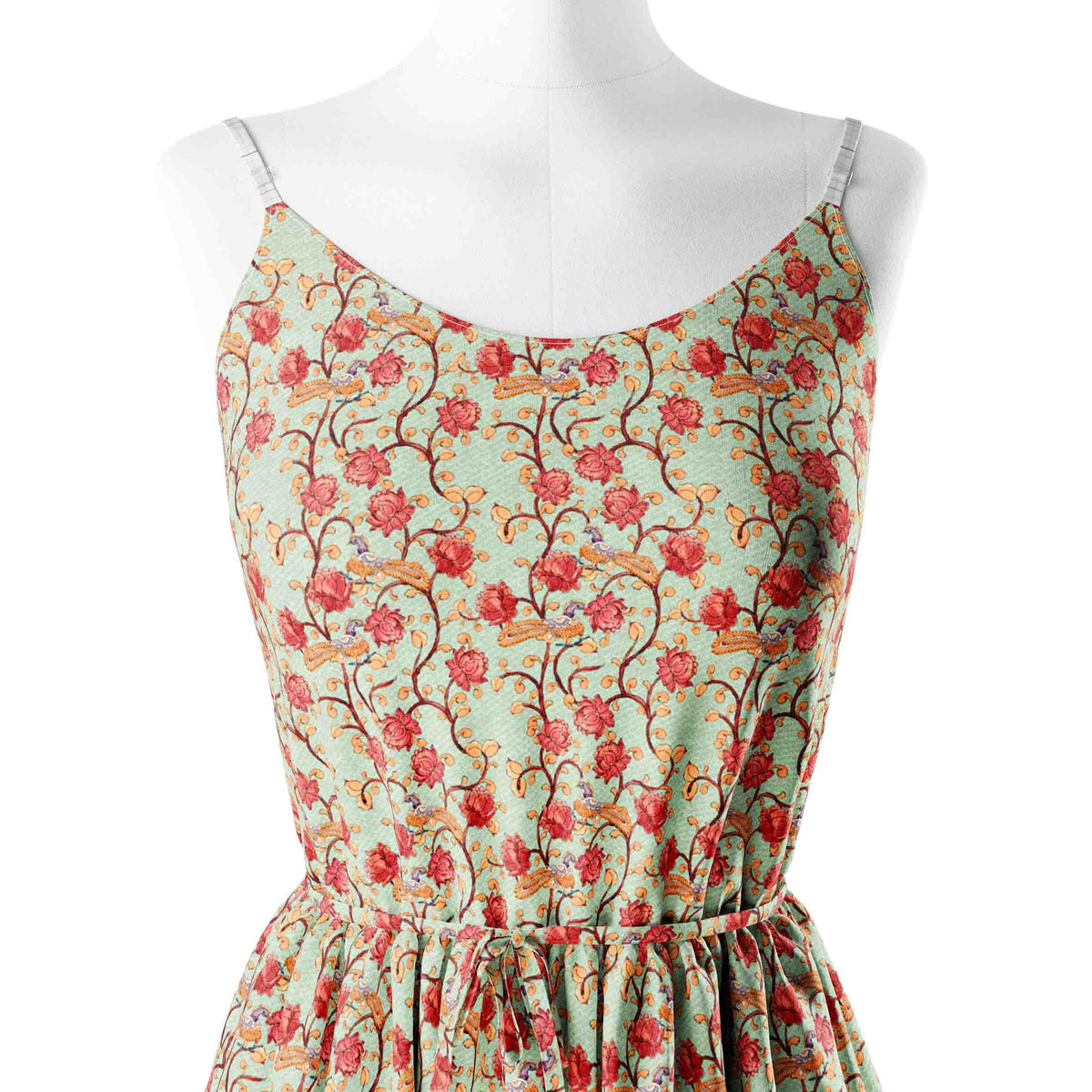 Red Lotus and Peacock