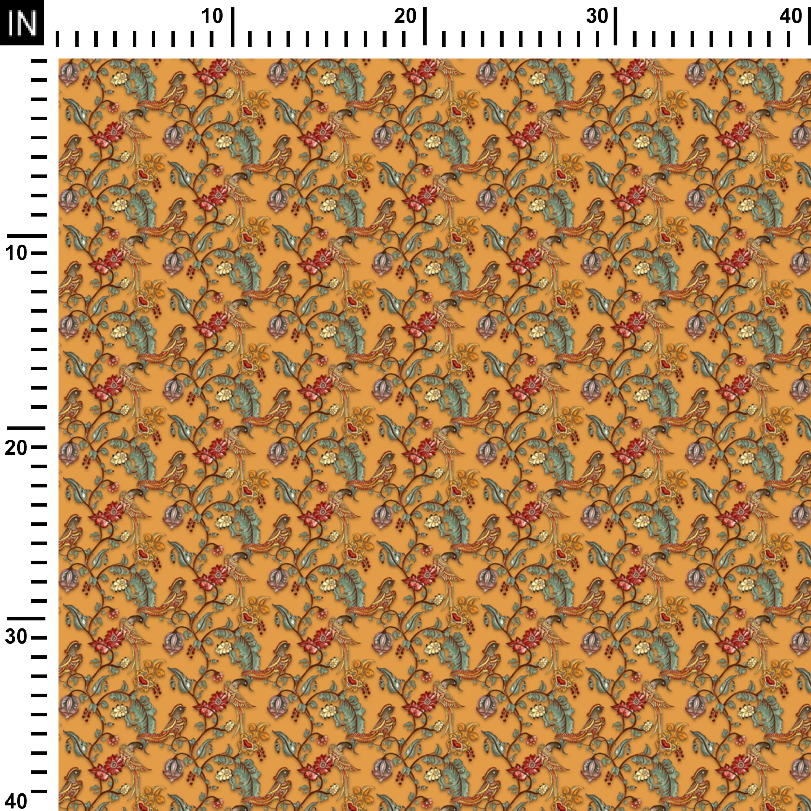 Yellow shuka Kalamkari