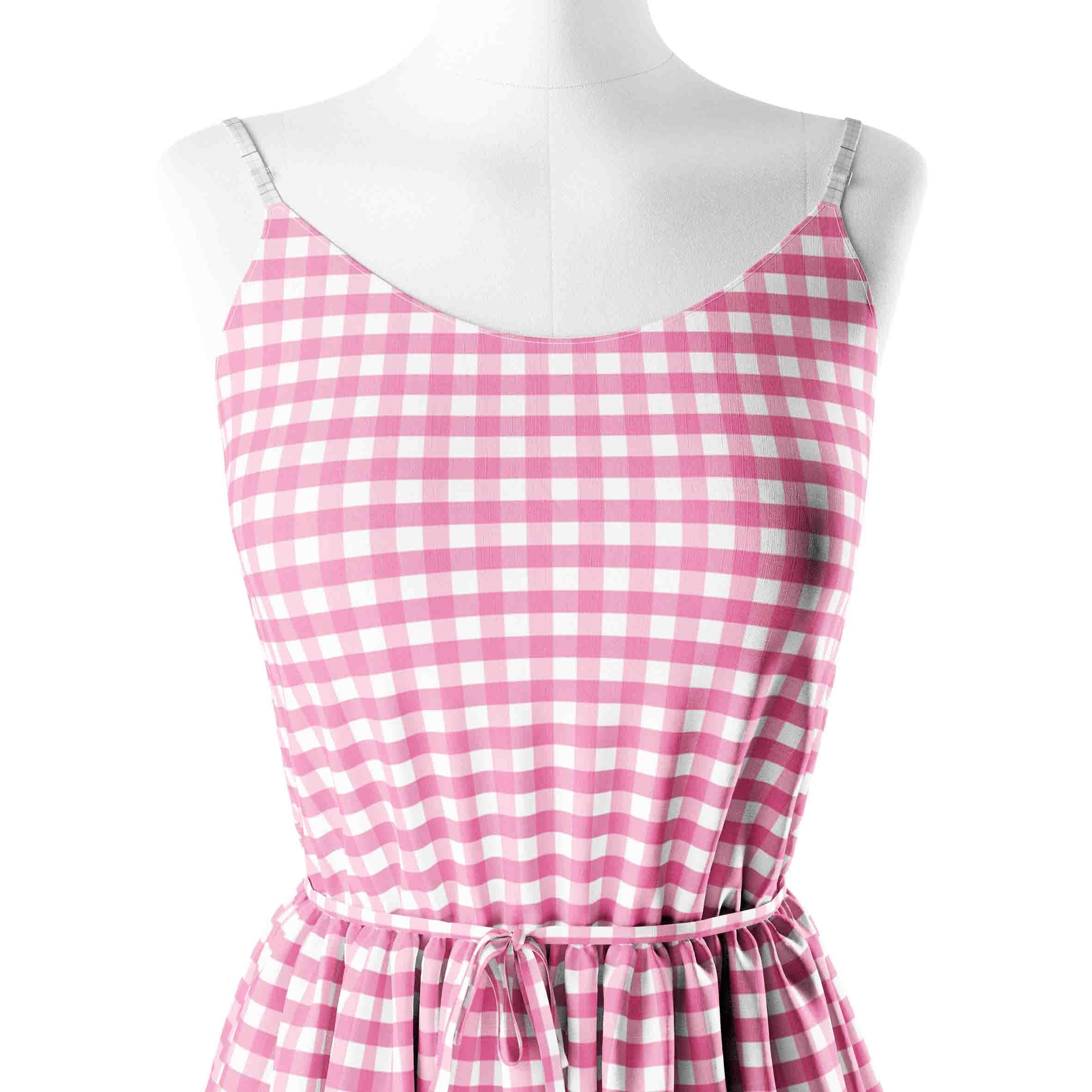 Pink Gingham Checks