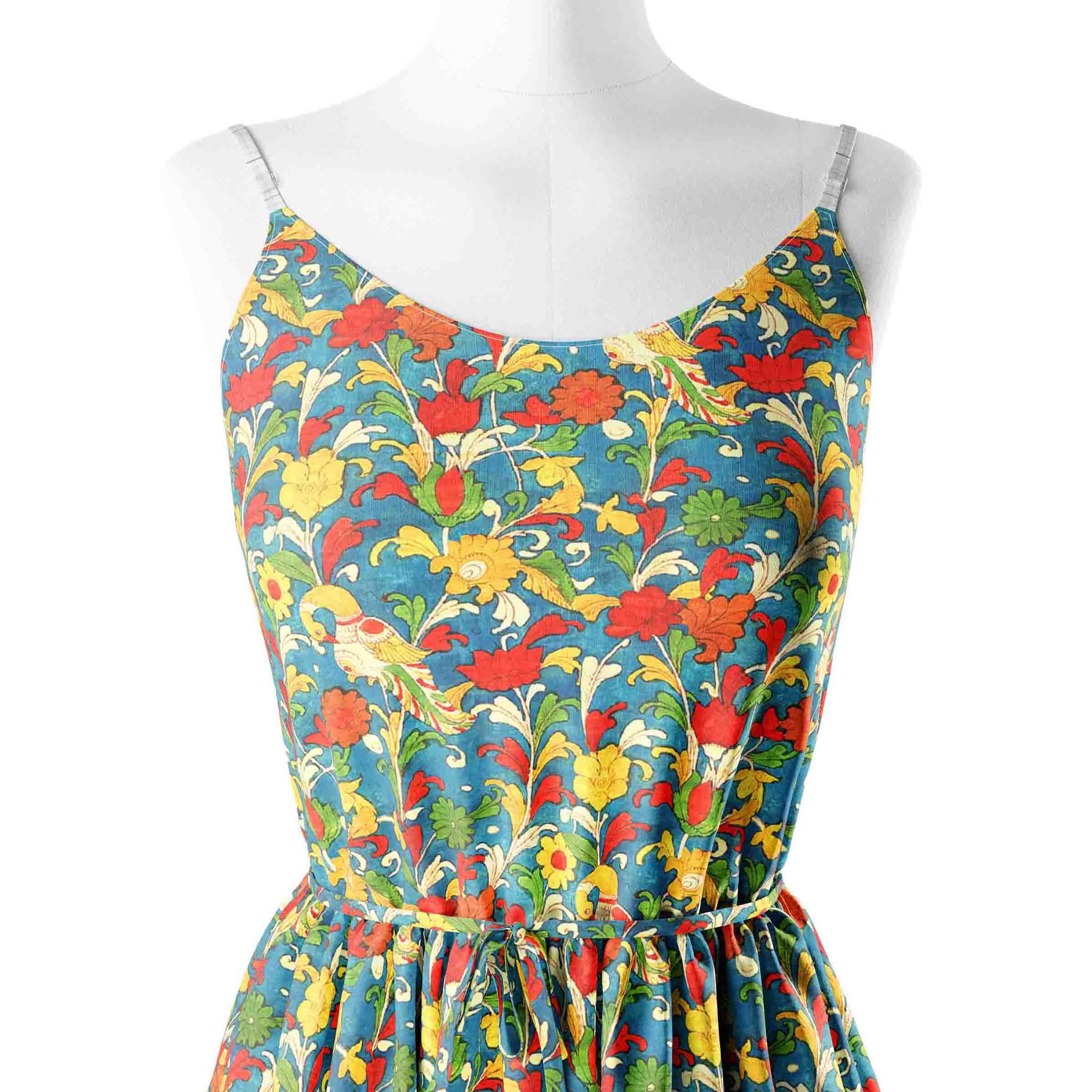 Denim fabric kalamakri