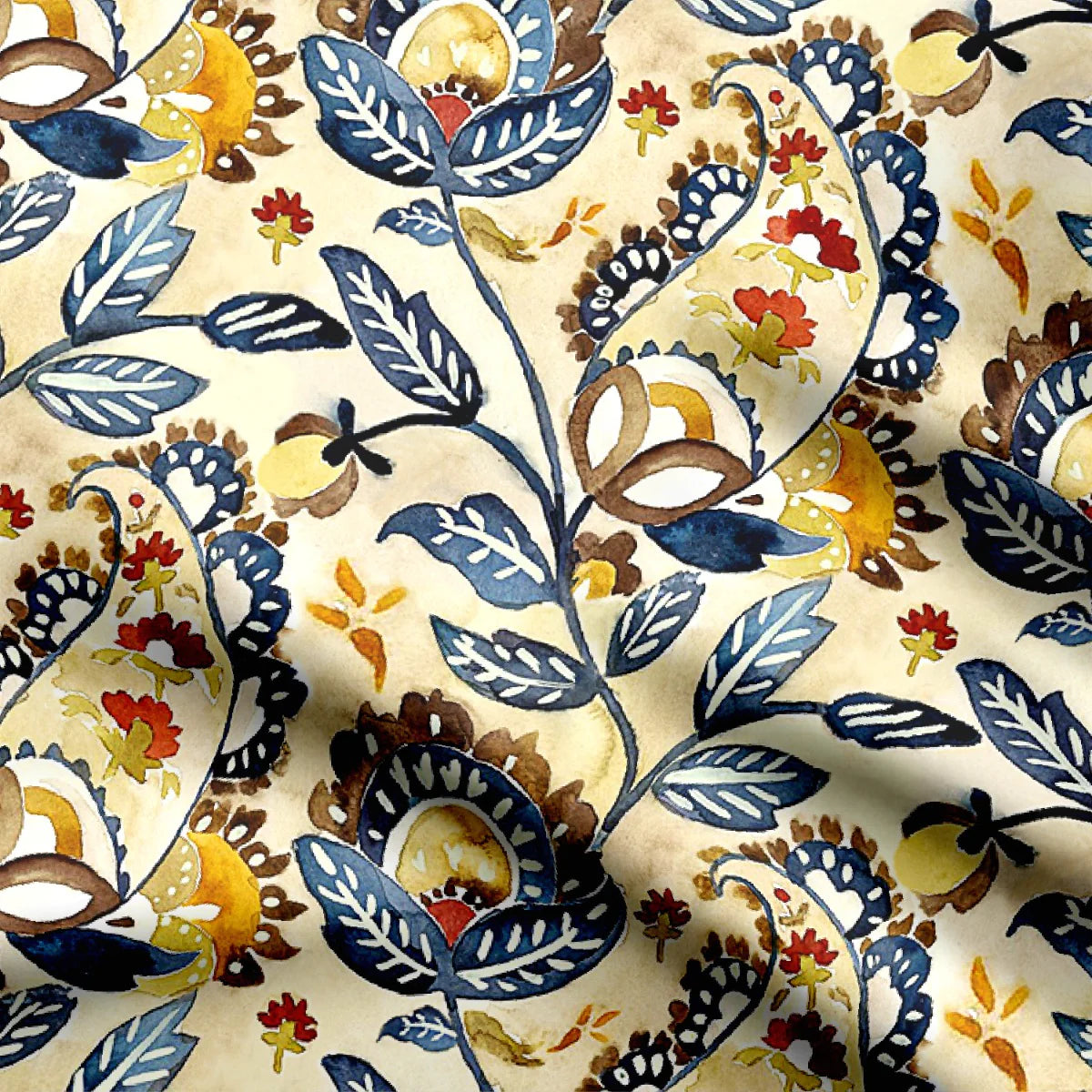 Blue Paint Kalamkari