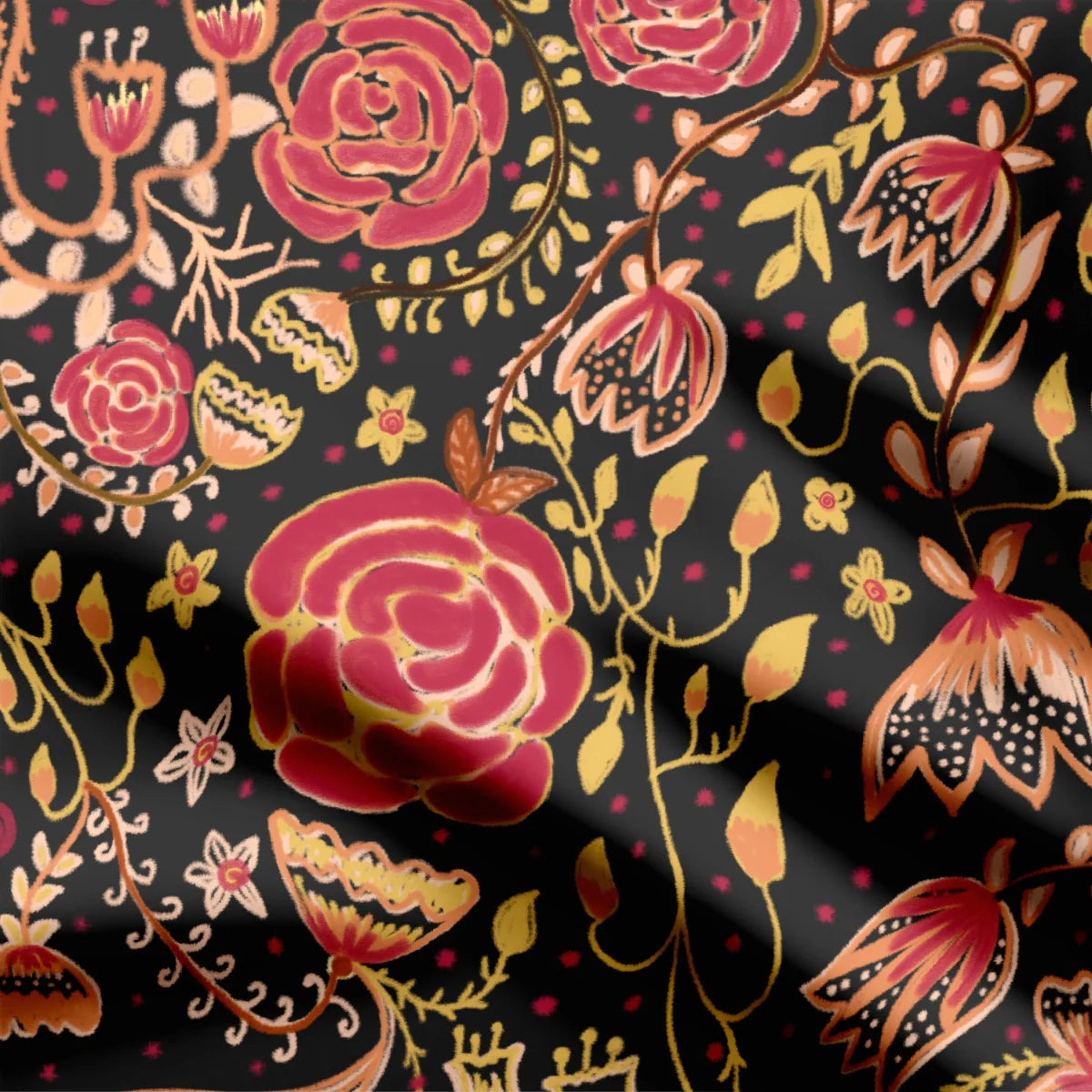 Kalamkari roses