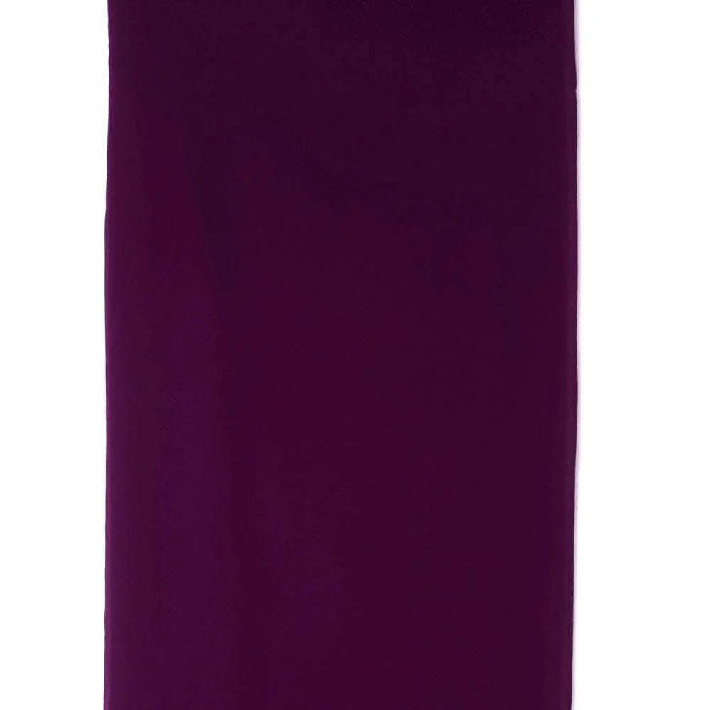 Wine Plain Georgette Solid Fabric