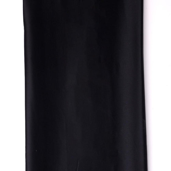 Black Plain Japan Satin Solid Fabric