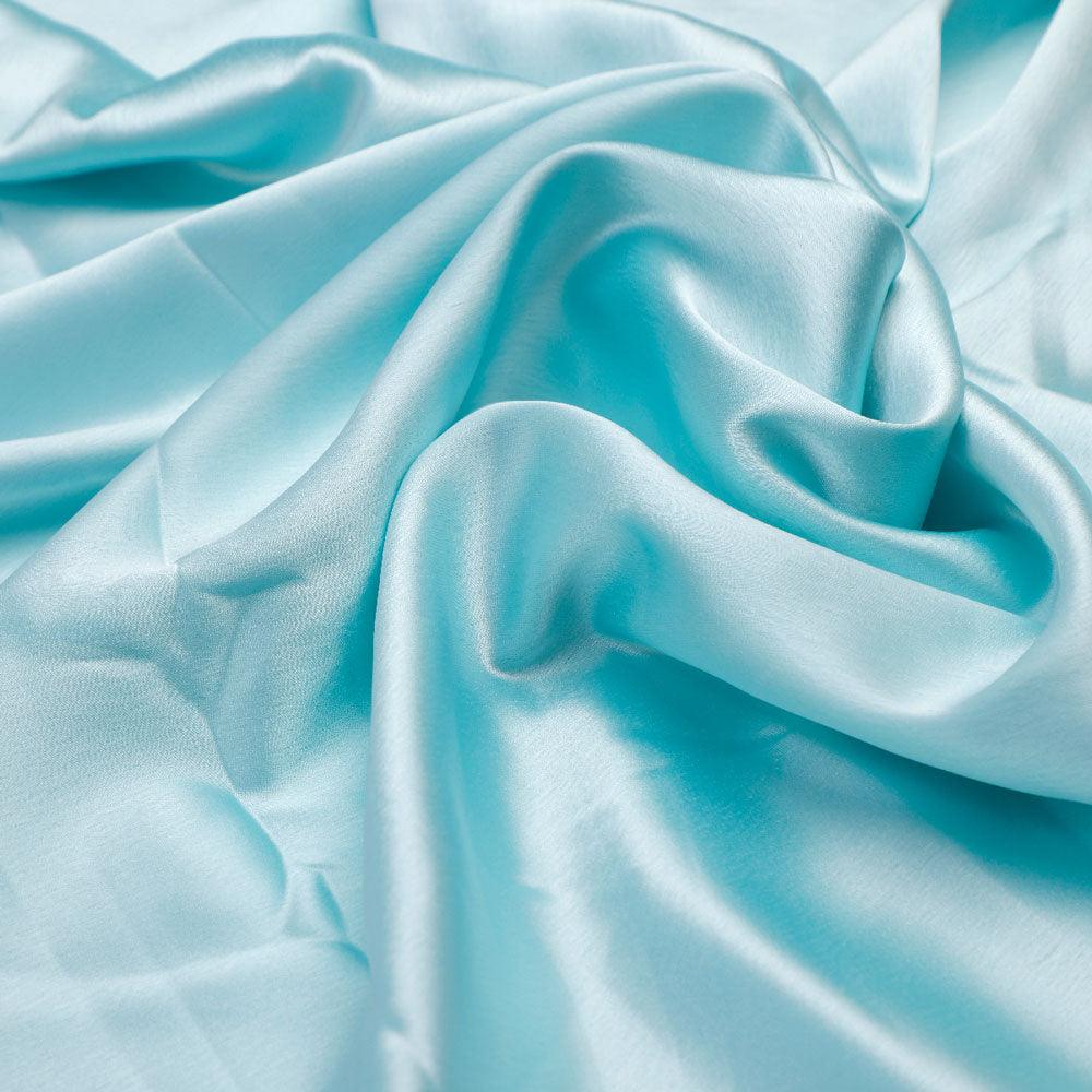 Firozi Plain Japan Satin Solid Fabric