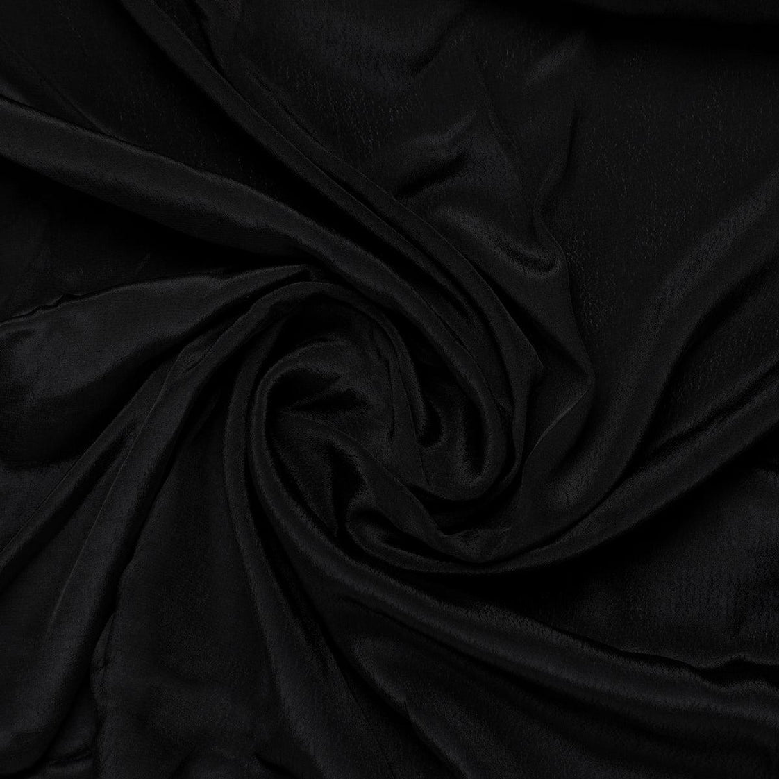Black Colour Pure Crepe Plain Dyed Fabric