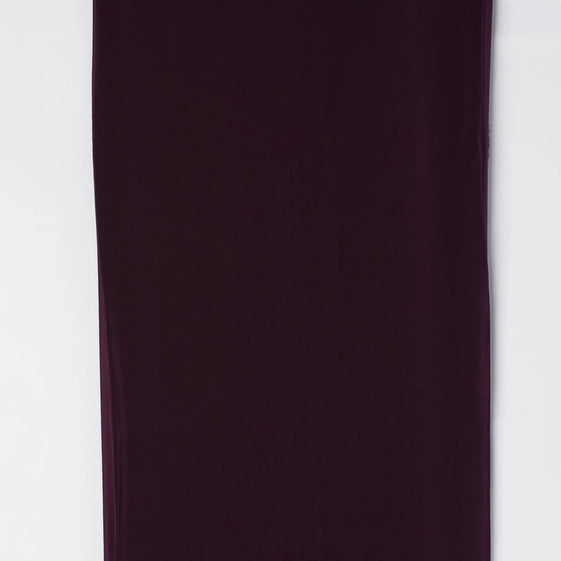 Wine Colour Natural Crepe Plain Dyed Fabric