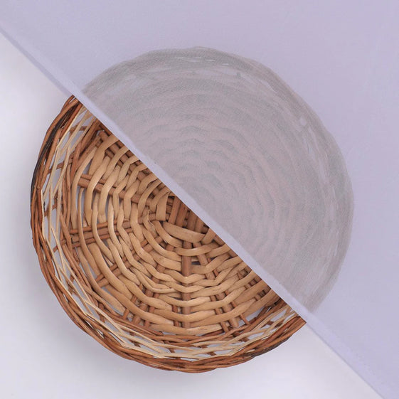 Lavender Colour Pure Organza Plain Dyed Fabric