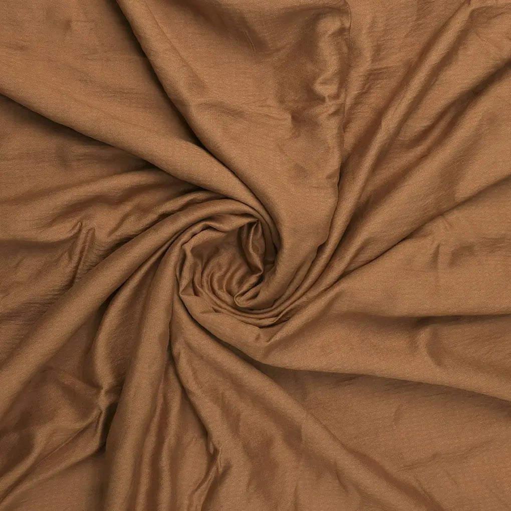 Coffee Colour Self Patterned Dyed Fabric