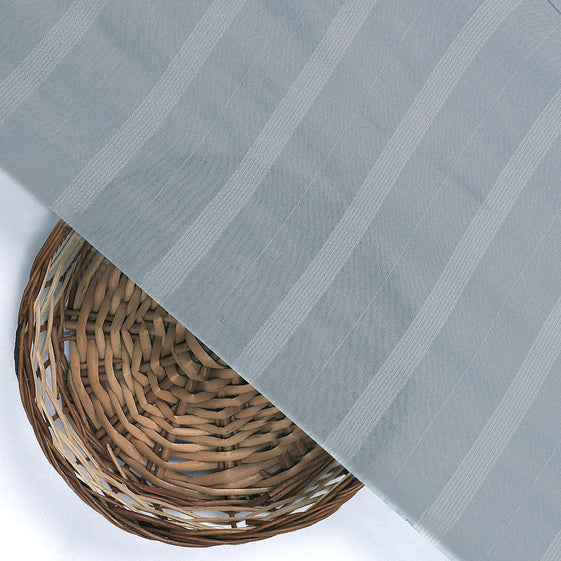 Pastel Blue Colour Bengal Stripes Self Patterned Dyed Fabric
